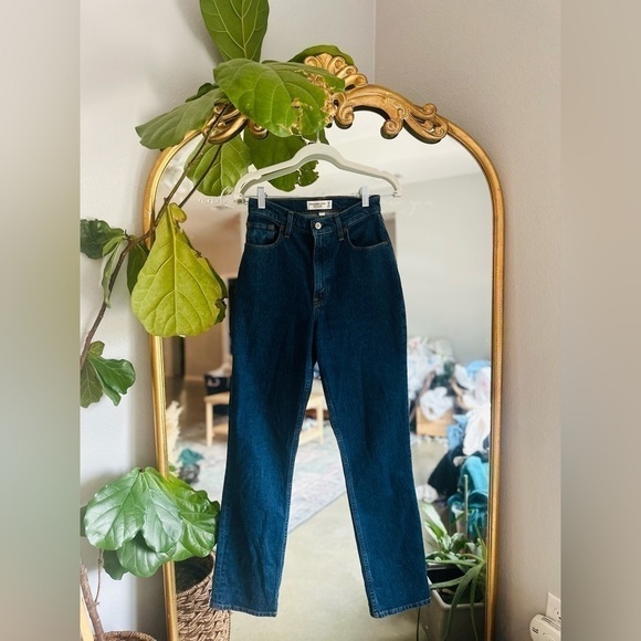 Abercrombie 90s straight ultra High rise 0/25 curve - Picture 1 of 1